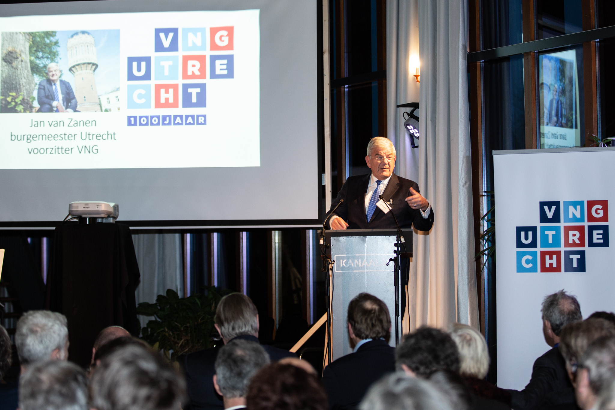 Jan van Zanen op de jubilieumbijeenkomst