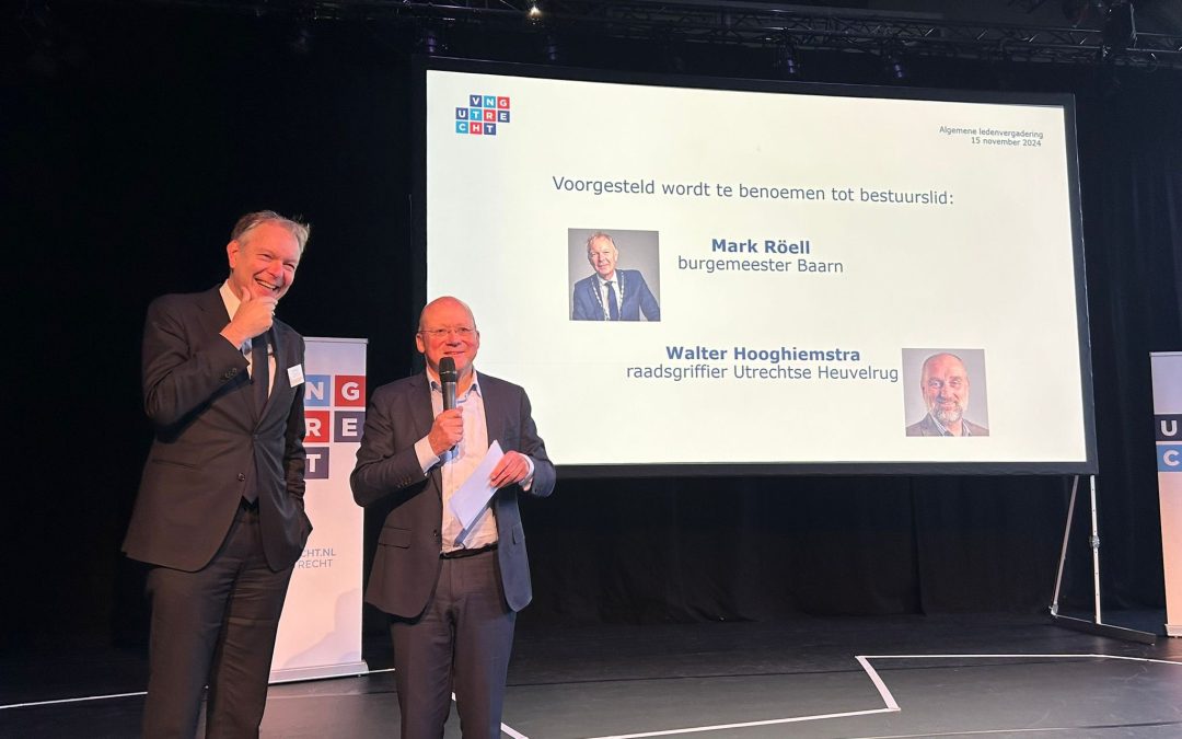 Mark Röell en Walter Hooghiemstra treden toe tot bestuur VNG Utrecht